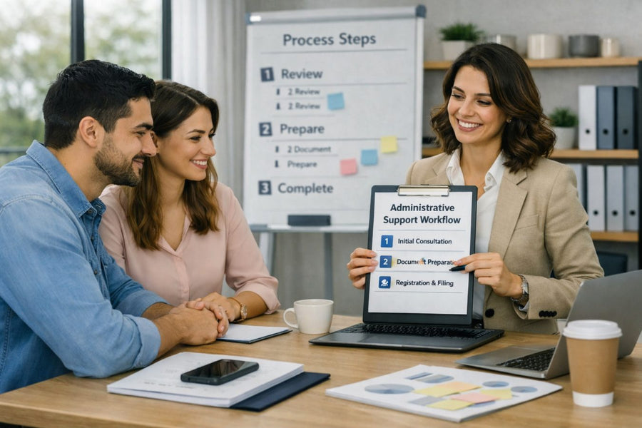 Practical administrative support for businesses and startups.